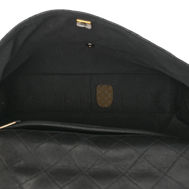 CHANEL CAVIAR QUILTED XXL TRAVEL FLAP BAG BLACK AS4661 (41*27*11cm)